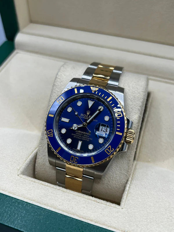 ROLEX {Rolex Submariner Date Blue Dial Gents Watche}