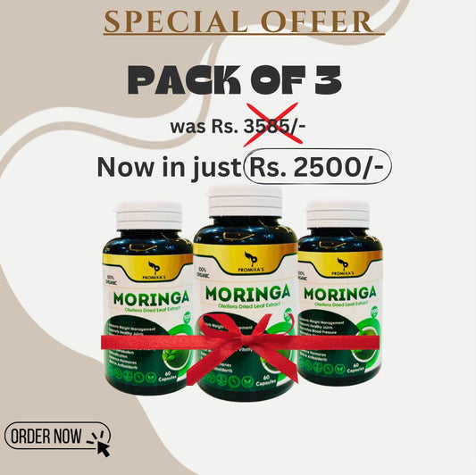 Pack Of 3 Moringa Capsules